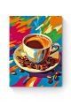 Алмазная мозаика на подрамнике «Палитра кофе» 70x50 см