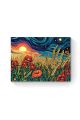 Алмазная мозаика на подрамнике «Пшеничное поле» 40x30 см