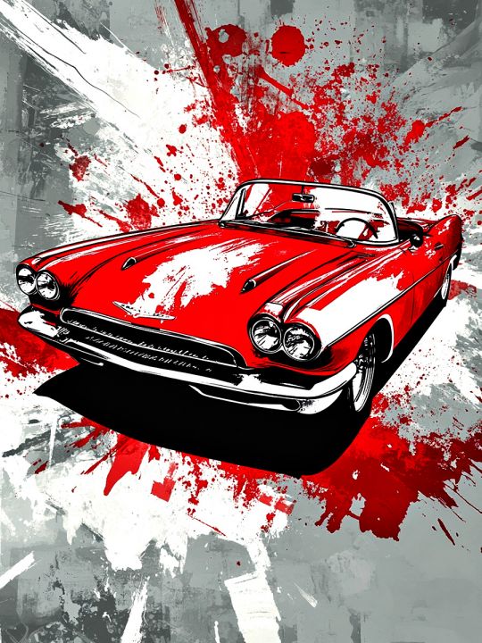 Алмазная мозаика без подрамника «Спорт авто» 50x40 см