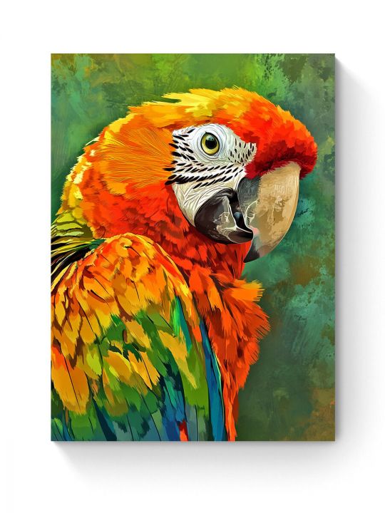 Алмазная мозаика на подрамнике «Попугай Ара» 50x40 см