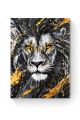 Алмазная мозаика на подрамнике «Золотой лев» 40x30 см