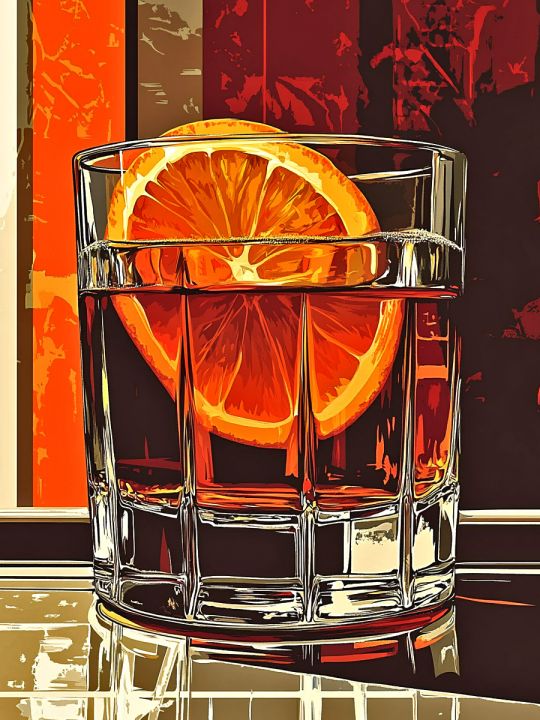 Алмазная мозаика без подрамника «Коктейль» 50x40 см