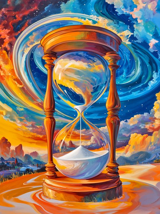Алмазная мозаика без подрамника «Пески времени» 50x40 см