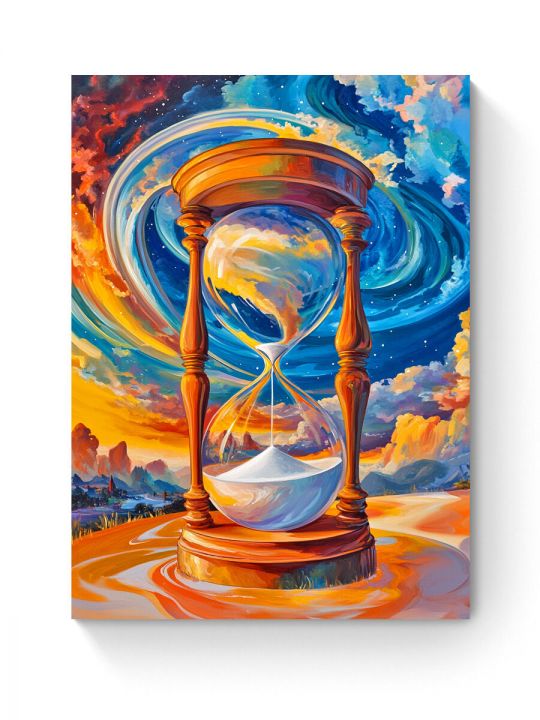 Алмазная мозаика на подрамнике «Пески времени» 50x40 см