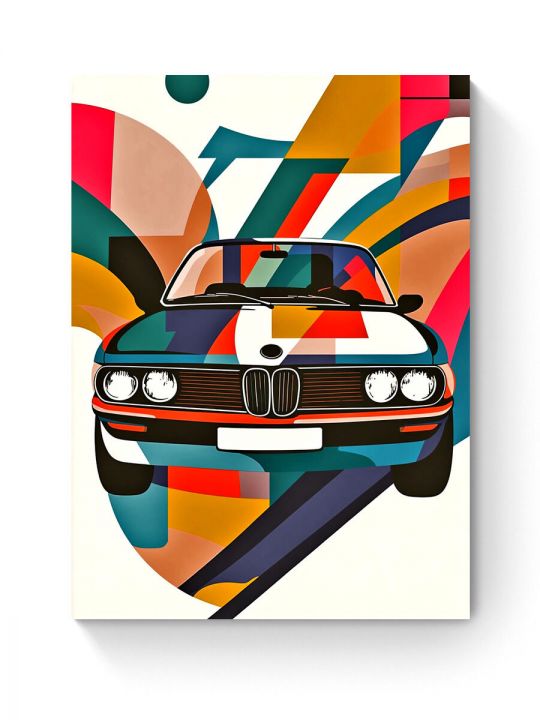Алмазная мозаика на подрамнике «Авто абстракция» 80x60 см