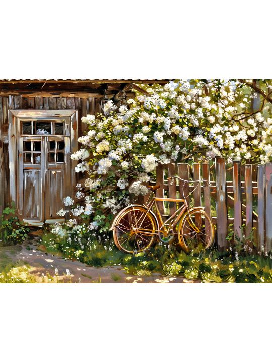 Алмазная мозаика без подрамника «Лето в деревне» 50x40 см