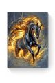 Алмазная мозаика на подрамнике «Огненный конь» 80x60 см