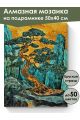 Алмазная мозаика на подрамнике «Бонсай на камне» 50x40 см