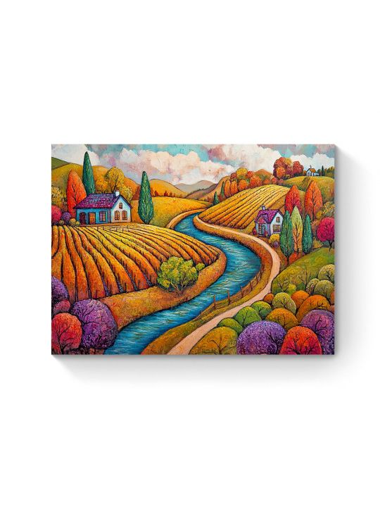 Алмазная мозаика на подрамнике «Осенние краски» 40x30 см