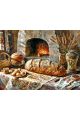 Алмазная мозаика без подрамника «Домашний очаг» 80x60 см