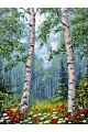Алмазная мозаика без подрамника «Березки» 80x60 см