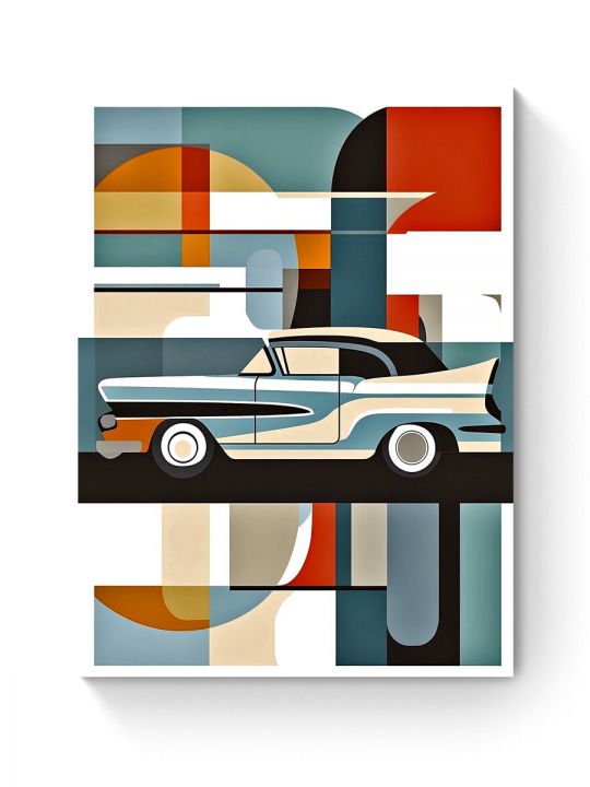 Алмазная мозаика на подрамнике «Автомобиль» 50x40 см