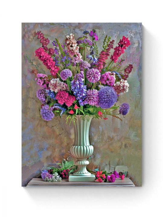 Алмазная мозаика на подрамнике «Цветы натюрморт» 40x30 см