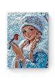 Алмазная мозаика на подрамнике «Снегурочка» 50x40 см