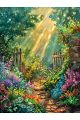 Алмазная мозаика без подрамника «Райский сад» 50x40 см