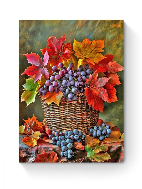 Алмазная мозаика на подрамнике «Виноград» 50x40 см