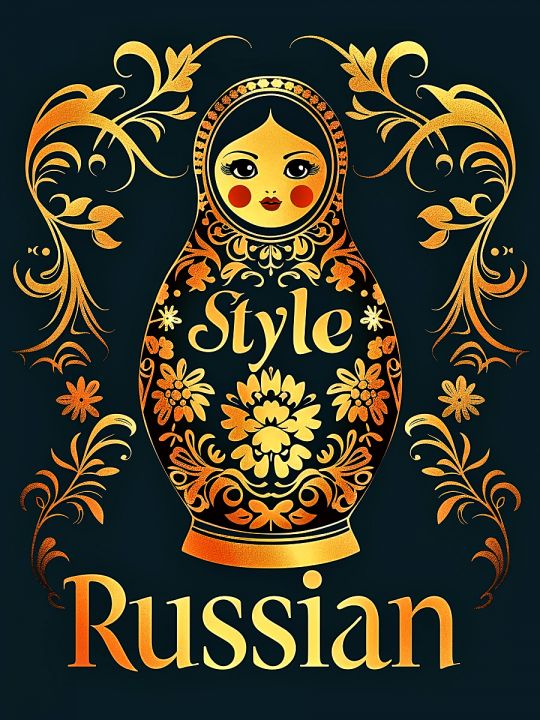 Алмазная мозаика без подрамника «Русский стиль» 130x100 см