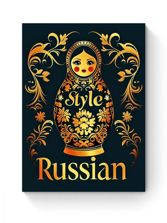 Алмазная мозаика на подрамнике «Русский стиль» 50x40 см