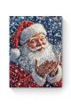 Алмазная мозаика на подрамнике «Дед Мороз» 40x30 см, 50 цветов