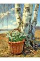 Алмазная мозаика без подрамника «Подснежники» 130x100 см