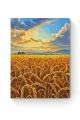 Алмазная мозаика на подрамнике «Пшеничное поле» 50x40 см