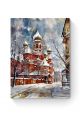 Алмазная мозаика на подрамнике «Зимний собор» 90x70 см
