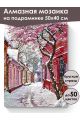 Алмазная мозаика на подрамнике «Зимний городок» 50x40 см