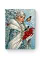 Алмазная мозаика на подрамнике «Снегурочка» 40x30 см