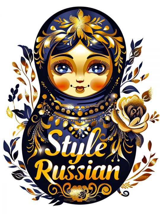 Алмазная мозаика без подрамника «Матрешка» 25x20 см, 40 цветов