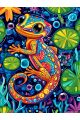 Алмазная мозаика без подрамника «Ящерка» 130x100 см
