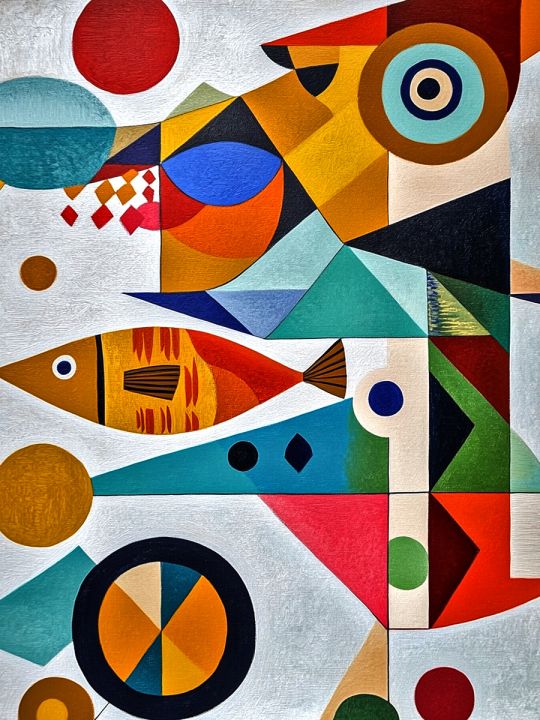 Алмазная мозаика без подрамника «Аквариум» 50x40 см