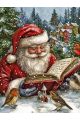 Алмазная мозаика без подрамника «Сказки от Санты» 35x25 см
