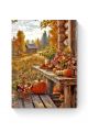 Алмазная мозаика на подрамнике «Осень в деревне» 50x40 см, 50 цветов