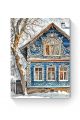 Алмазная мозаика на подрамнике «Зима в деревне» 40x30 см