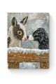 Алмазная мозаика на подрамнике «Зима в деревне» 50x40 см