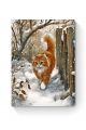 Алмазная мозаика на подрамнике «Зима в деревне» 60x45 см
