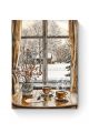 Алмазная мозаика на подрамнике «Зима в деревне» 80x60 см