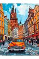 Алмазная мозаика без подрамника «Ретро авто» 50x40 см