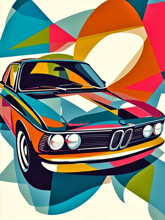 Алмазная мозаика без подрамника «Автомобиль» 25x20 см