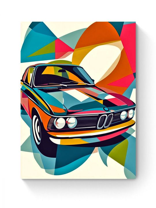 Алмазная мозаика на подрамнике «Автомобиль» 40x30 см