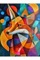 Алмазная мозаика без подрамника «Лисица арт» 25x20 см