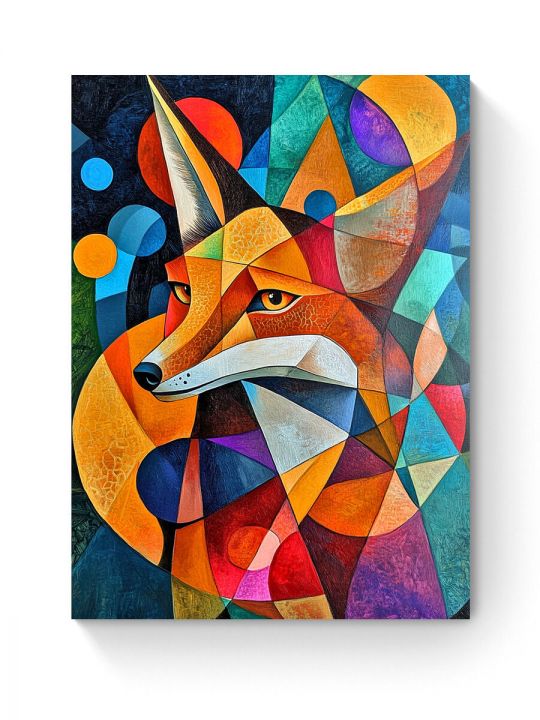 Алмазная мозаика на подрамнике «Лисица арт» 80x60 см