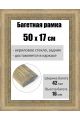Рамка багетная для картин со стеклом 50 x 17 см, РБ-219