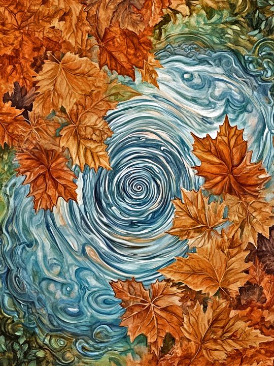 Алмазная мозаика без подрамника «Краски осени» 50x40 см