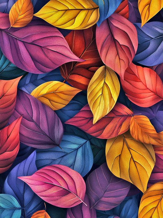 Алмазная мозаика без подрамника «Краски осени» 80x60 см