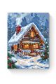 Алмазная мозаика на подрамнике «Сказочный домик» 40x30 см