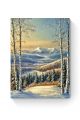 Алмазная мозаика на подрамнике «Зима в горах» 40x30 см