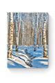 Алмазная мозаика на подрамнике «Зимний ручей» 40x30 см