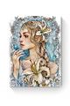 Алмазная мозаика на подрамнике «Фея цветов» 35x25 см