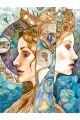 Алмазная мозаика без подрамника «Сёстры» 130x100 см
